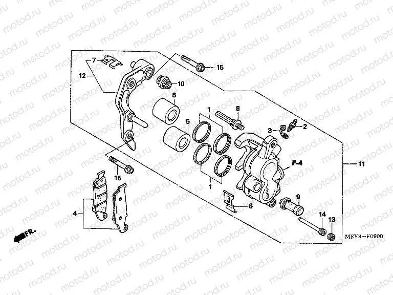 F-9 FRONT BRAKE CALIPER