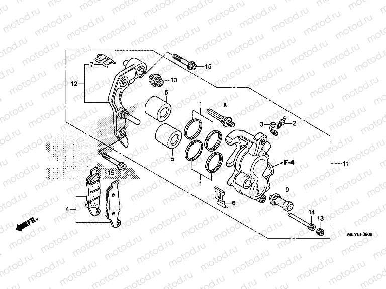 F-9 FRONT BRAKE CALIPER
