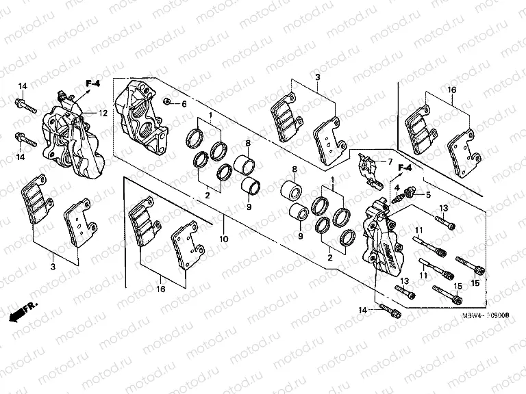 F-9 FRONT BRAKE CALIPER