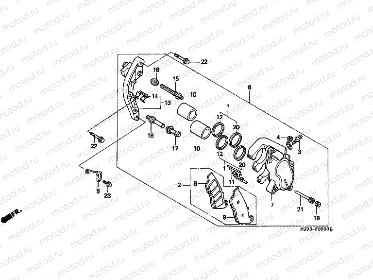 F-9 FRONT BRAKE CALIPER