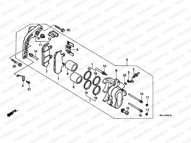 F-9 FRONT BRAKE CALIPER