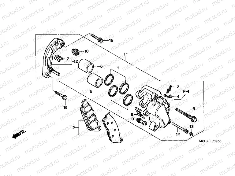 F-9 FRONT BRAKE CALIPER