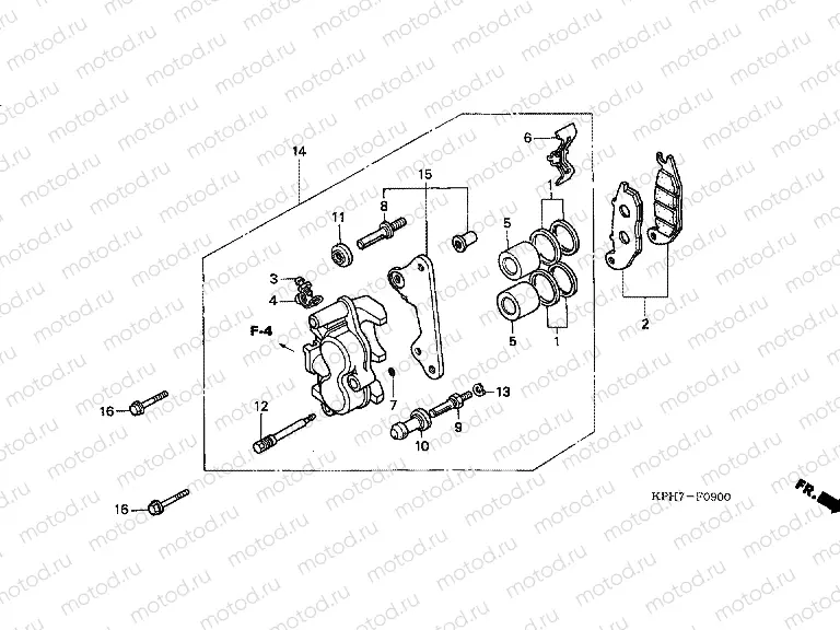 F-9 FRONT BRAKE CALIPER