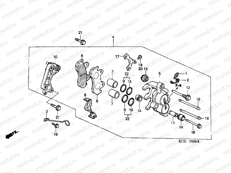 F-9 FRONT BRAKE CALIPER