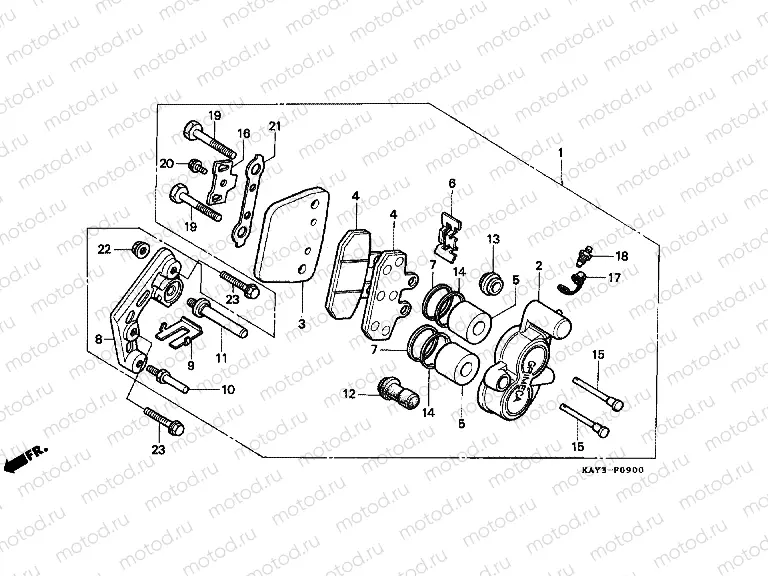 F-9 FRONT BRAKE CALIPER