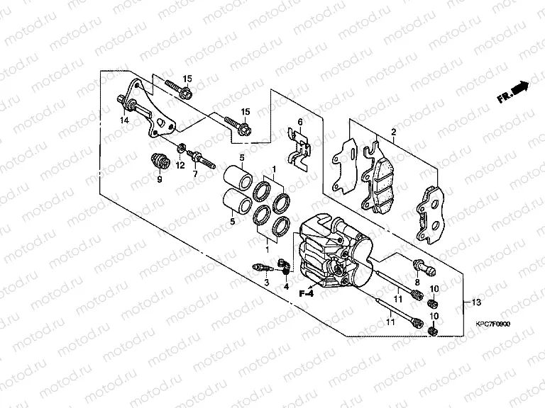 F-9 FRONT BRAKE CALIPER