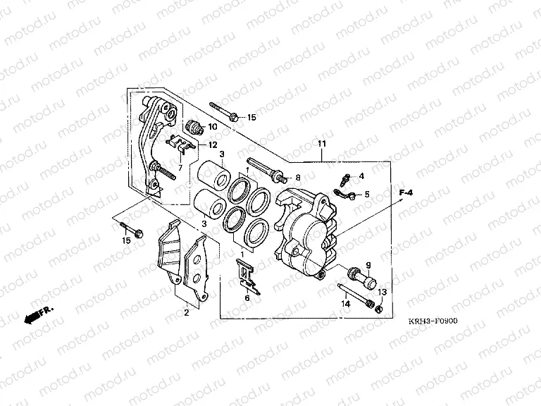 F-9 FRONT BRAKE CALIPER