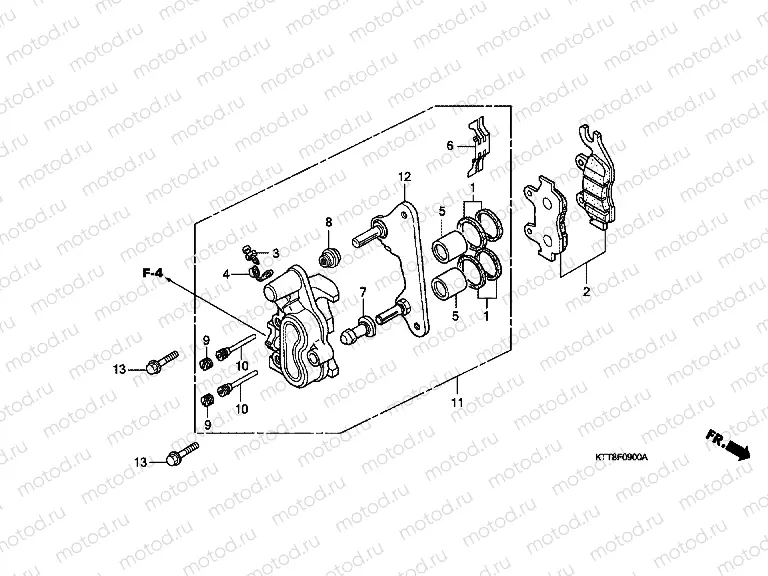 F-9 FRONT BRAKE CALIPER