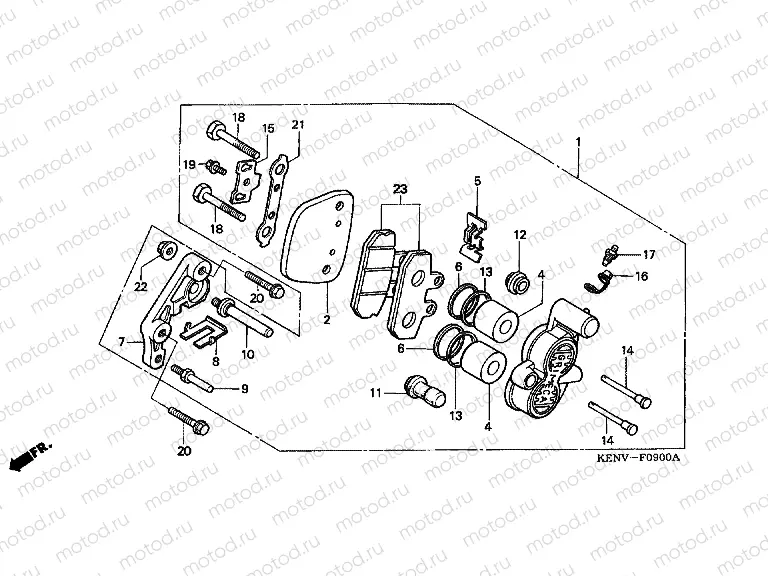 F-9 FRONT BRAKE CALIPER