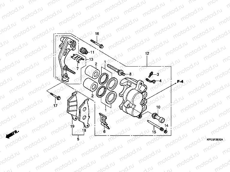 F-9 FRONT BRAKE CALIPER