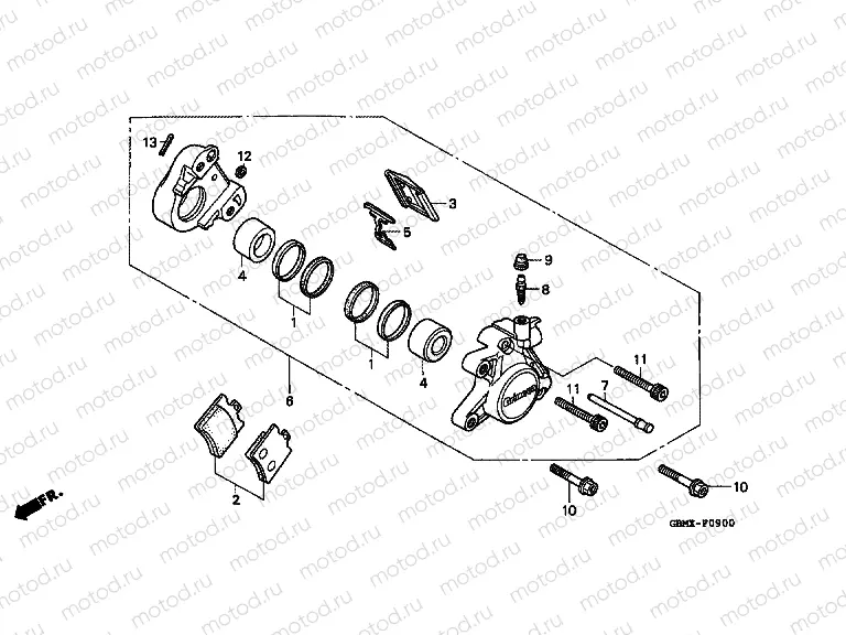 F-9 FRONT BRAKE CALIPER