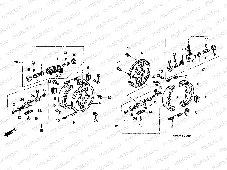 F-9 FRONT BRAKE PANEL