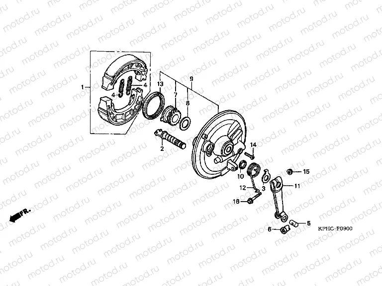 F-9 FRONT BRAKE PANEL