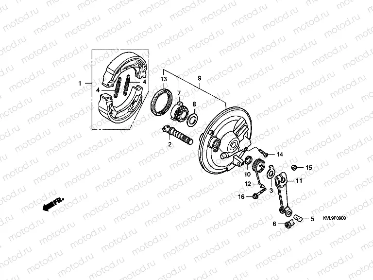 F-9 FRONT BRAKE PANEL