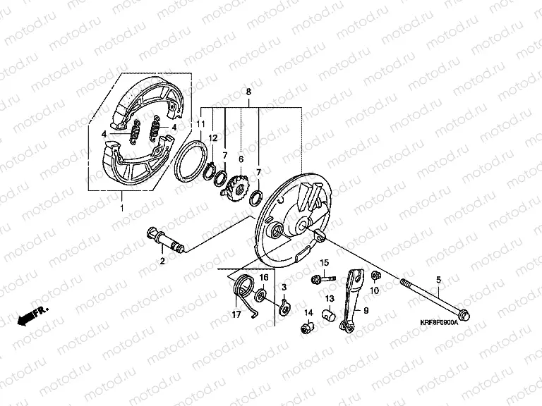 F-9 FRONT BRAKE PANEL