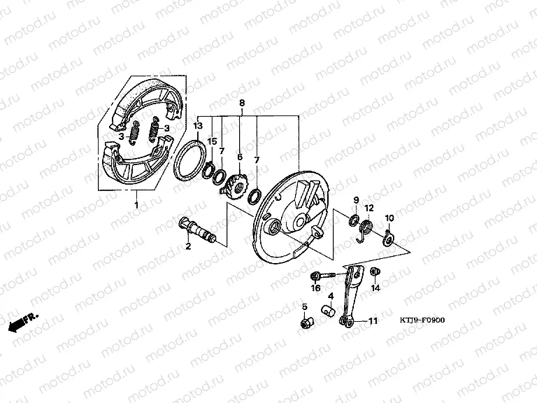 F-9 FRONT BRAKE PANEL