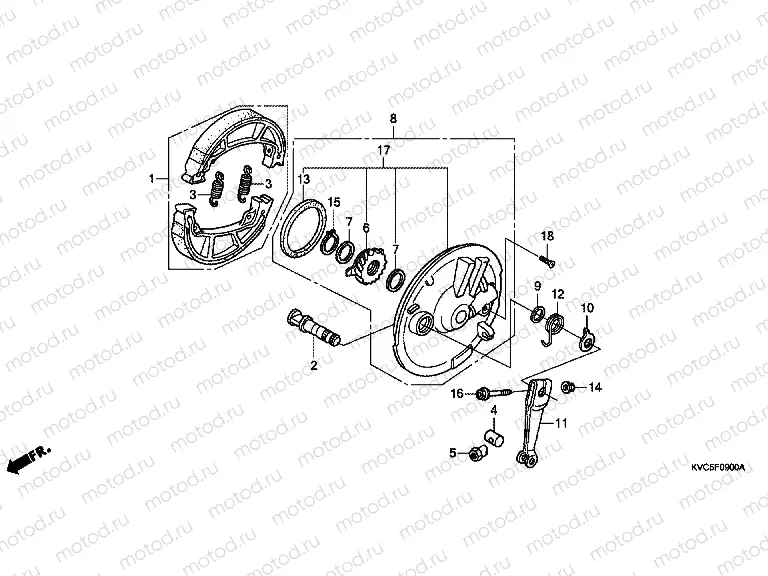 F-9 FRONT BRAKE PANEL
