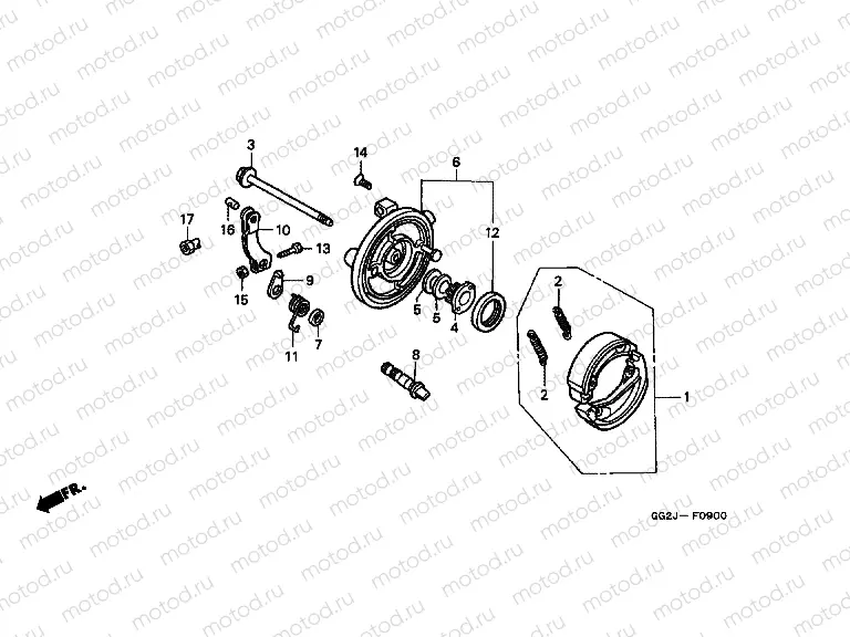 F-9 FRONT BRAKE PANEL