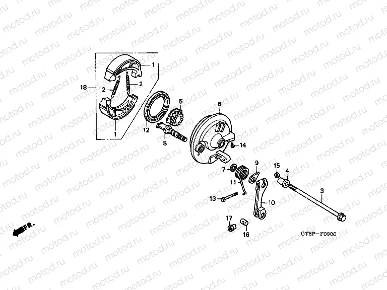 F-9 FRONT BRAKE PANEL