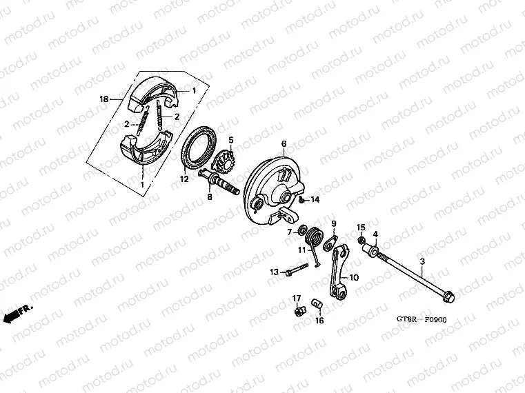 F-9 FRONT BRAKE PANEL