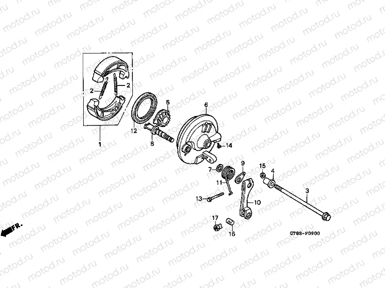 F-9 FRONT BRAKE PANEL