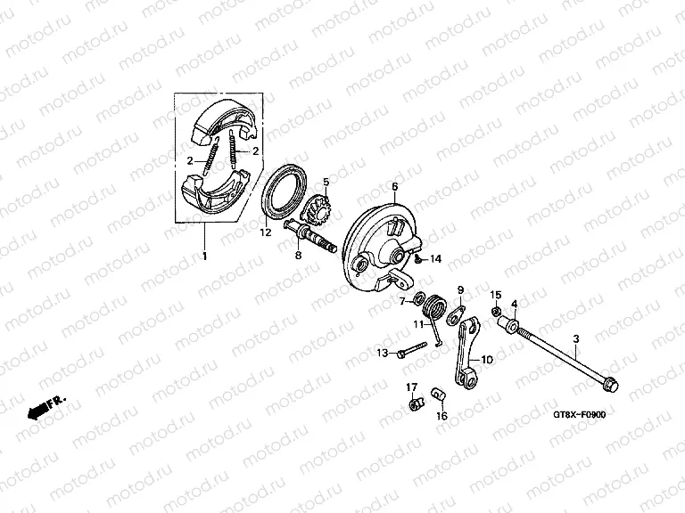 F-9 FRONT BRAKE PANEL