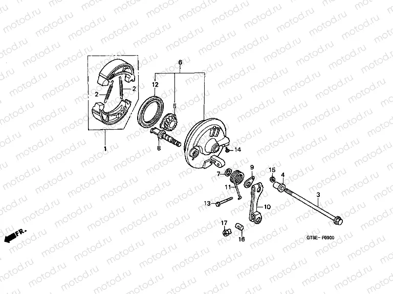 F-9 FRONT BRAKE PANEL