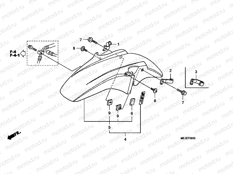 F-9 FRONT FENDER