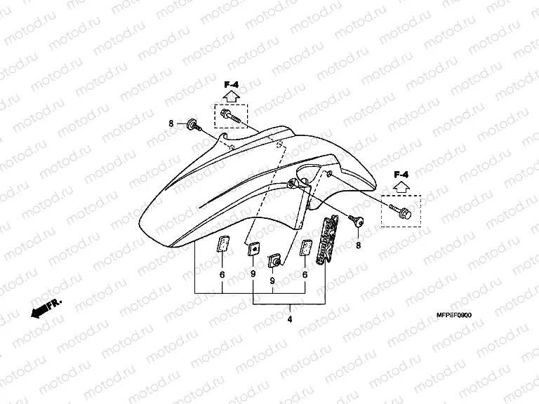 F-9 FRONT FENDER