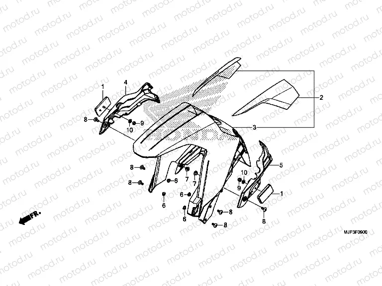 F-9 FRONT FENDER