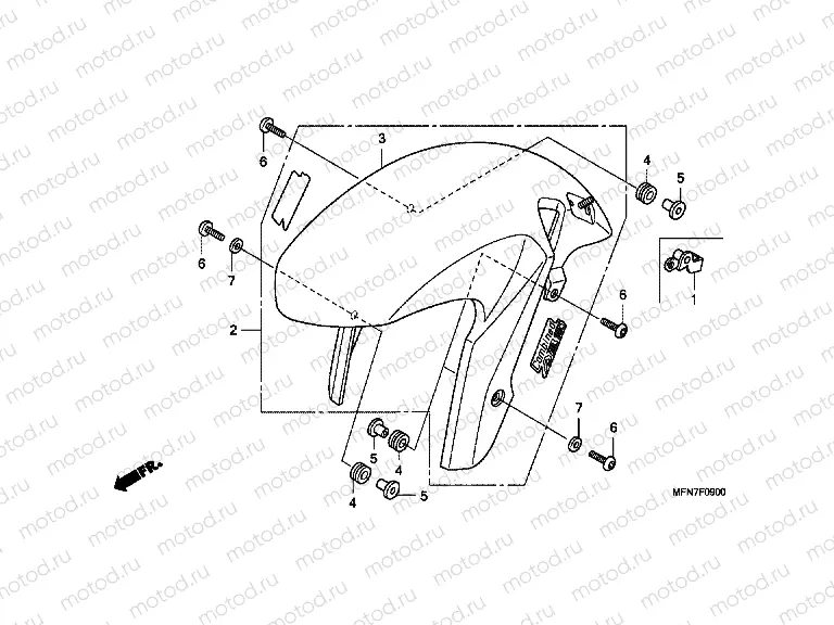 F-9 FRONT FENDER