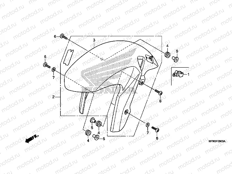 F-9 FRONT FENDER