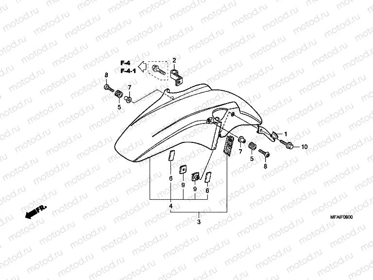 F-9 FRONT FENDER