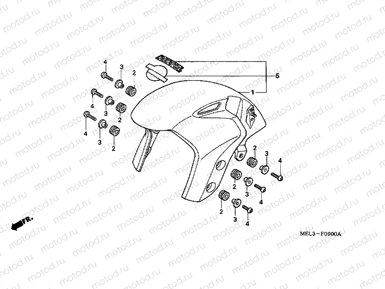F-9 FRONT FENDER