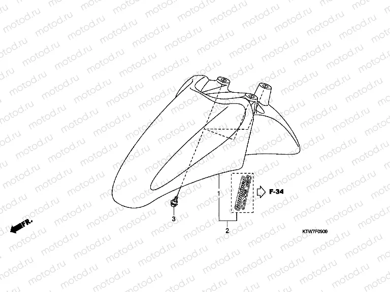F-9 FRONT FENDER