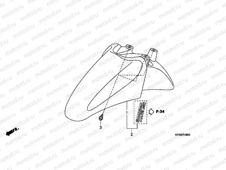 F-9 FRONT FENDER