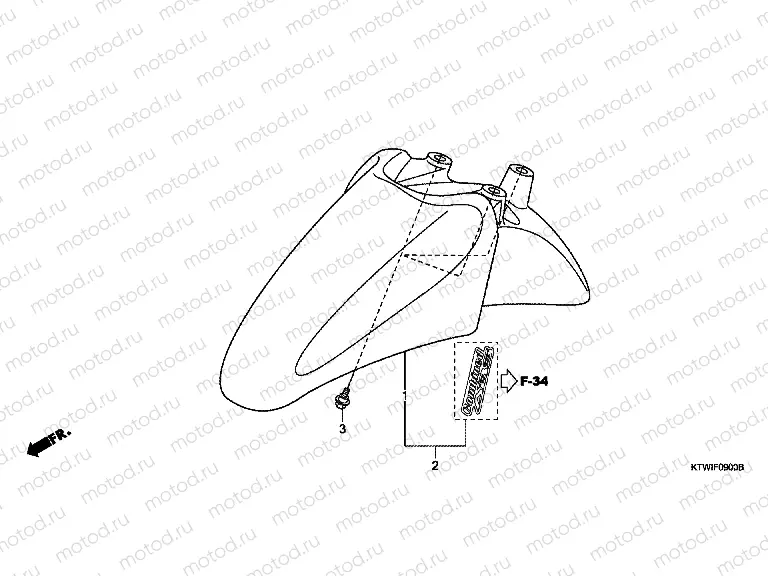 F-9 FRONT FENDER
