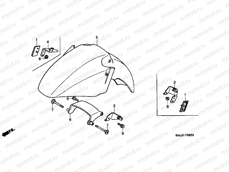 F-9 FRONT FENDER (ST1100)