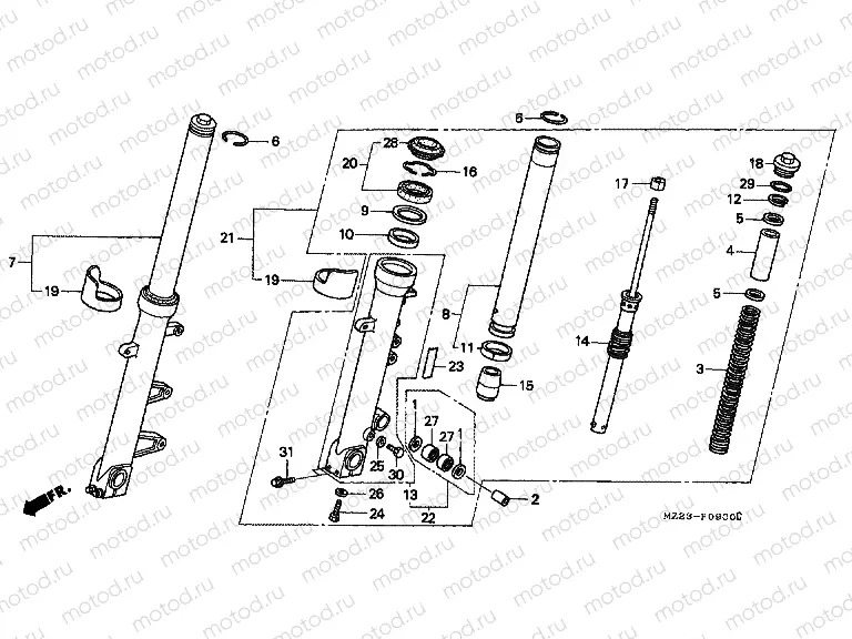 F-9 FRONT FORK