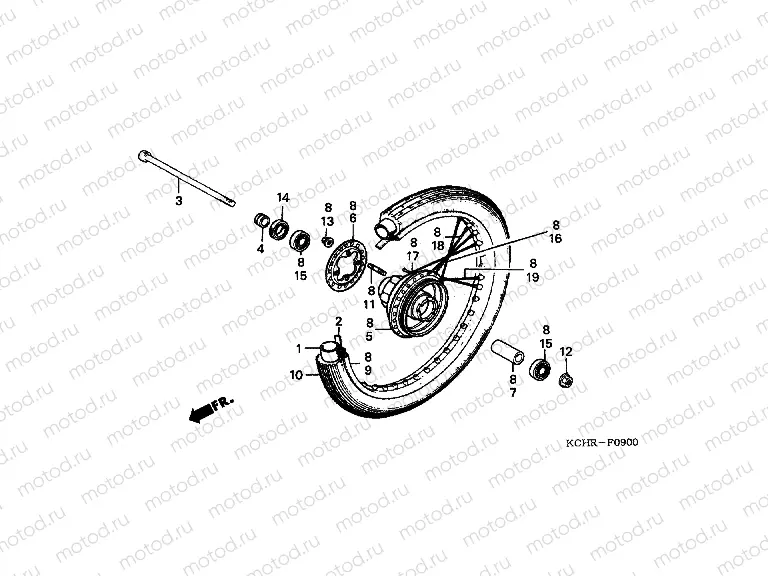F-9 FRONT WHEEL
