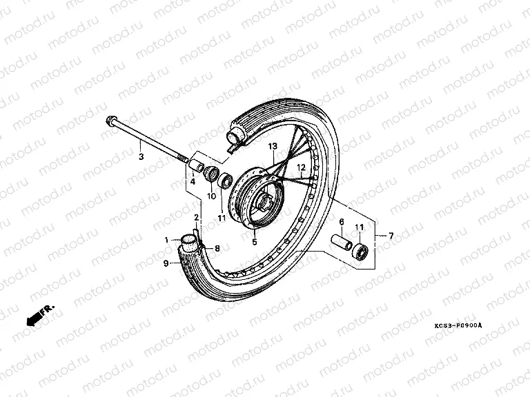 F-9 FRONT WHEEL