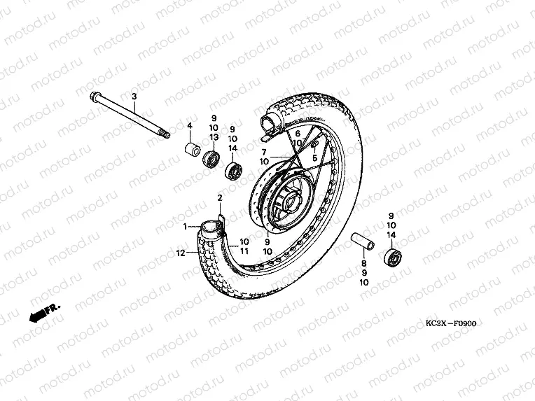 F-9 FRONT WHEEL