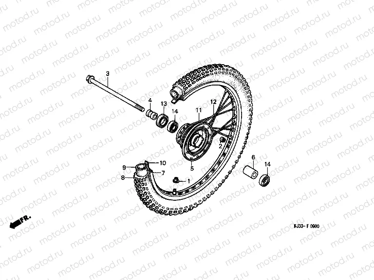 F-9 FRONT WHEEL