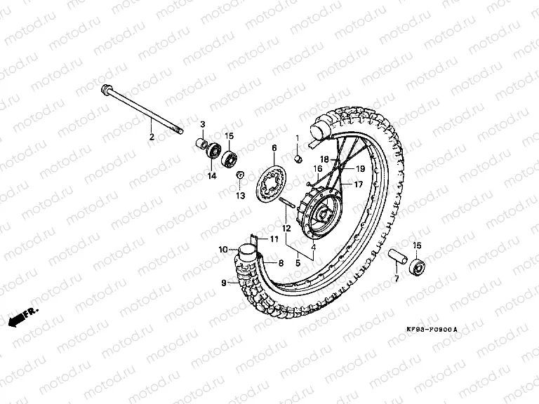 F-9 FRONT WHEEL