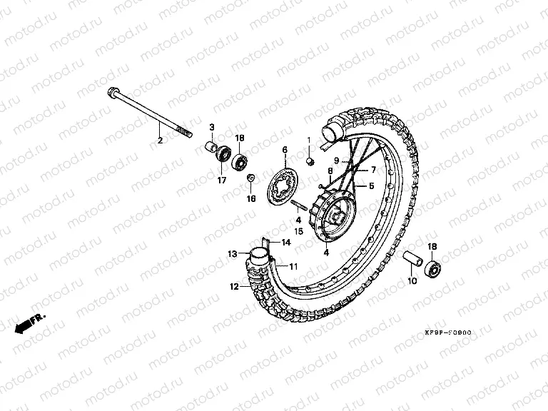 F-9 FRONT WHEEL