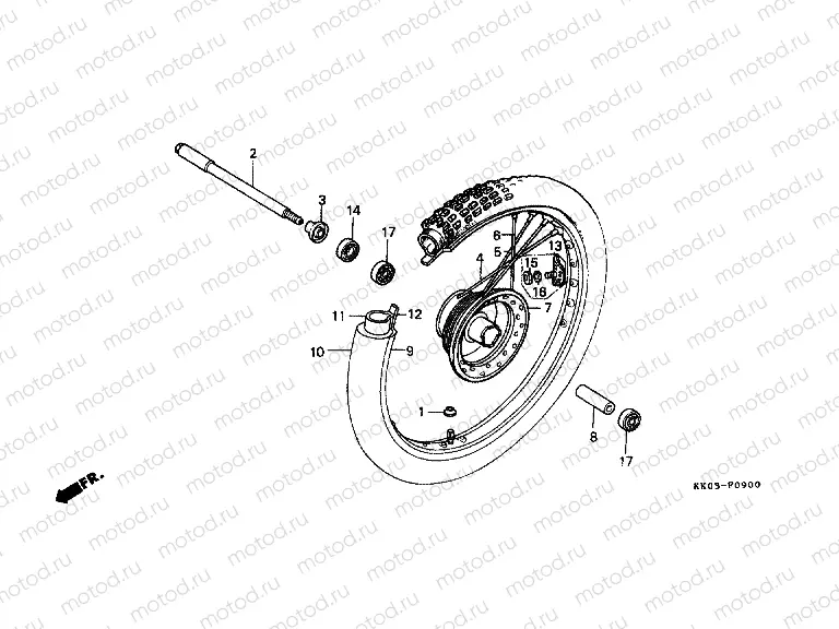 F-9 FRONT WHEEL