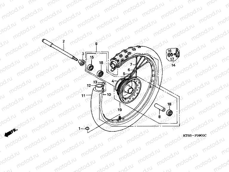 F-9 FRONT WHEEL