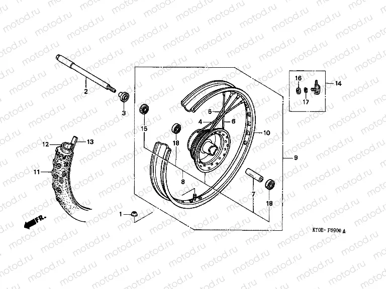 F-9 FRONT WHEEL