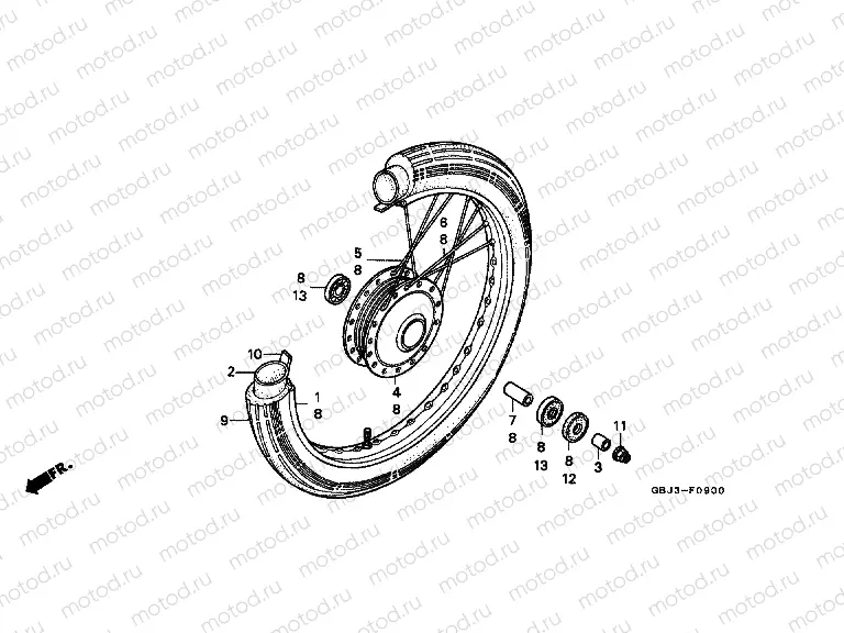F-9 FRONT WHEEL