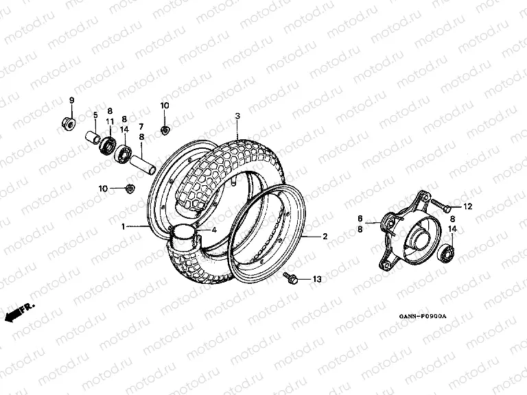 F-9 FRONT WHEEL